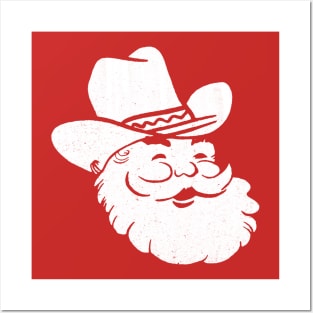 Howdy Santa Western Christmas Posters and Art